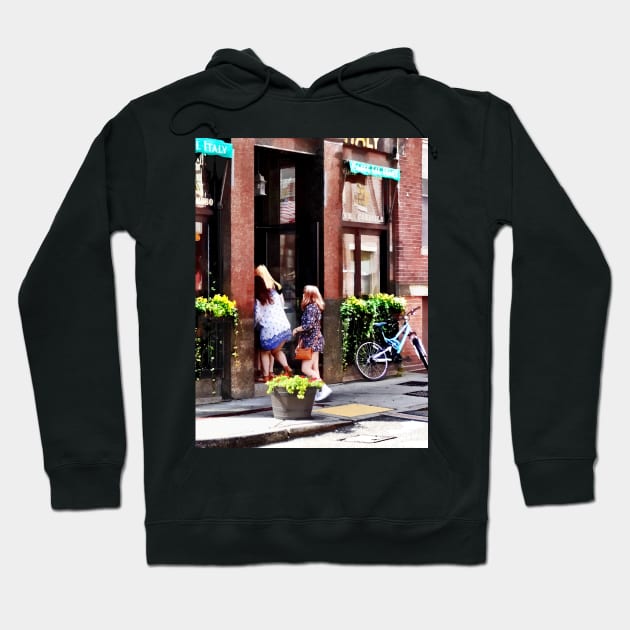 Boston MA - Cafe in Little Italy Hoodie by SusanSavad